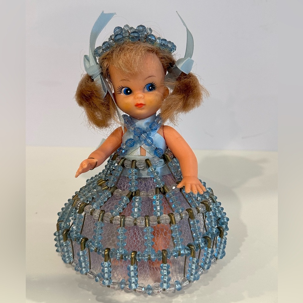 Vintage 1950’s Safety Pin-and-Beaded Doll